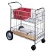 Fellowes 40912 Wire mail cart, 150 folder capacity, 18wx39-1/4hx38-1/2d, chrome plated