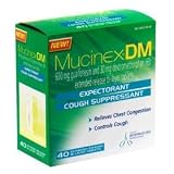 Mucinex DM-Expectorant/Cough Suppressant, 120 Tablets (3 Packs of 40 Count)