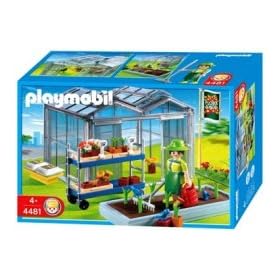 Playmobil - 448 months1 - Les commer�ants - Horticultrice / Serre