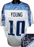 Vince Young Autographed/Hand Signed Tennessee Titans Reebok Authentic Onfield White Jersey