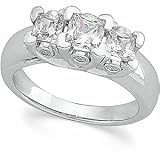 14K White Gold Bridal Diamond Anniversary Band Ring (1.33 ctw, G-H, SI1)