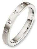 3mm contemporary diamond wedding band ring (0.15cts diamonds Platinum)