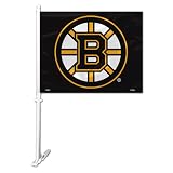 NHL Boston Bruins Car Flag with Wall Brackett