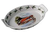 Review Portmeirion 45326.00 / Portmeirion Compleat Angler Earthenware 10-Inch Oval Gratin Dish