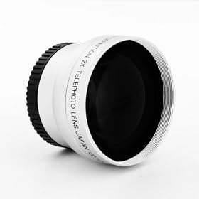 Digital King 2x 37mm Professional High Speed Telephoto Lens for Canon VIXIA HF M31, HF21, HF M32, HF M300, HF200, HF10, HF100, HF M30, HF11, HF20, HF200, HF21