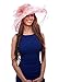 Greatlookz Fashion Saratoga Sweetheart Two Tone Organza Derby Hat with Flower