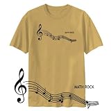T-Shirt Sand  Math Rock Notes  Music