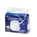 Medline Protection Plus Disposable Protective Underwear, Medium (Pack of 20)