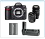 Nikon D80 10.2MP Digital SLR Camera + Tamron 28-80mm AF Lens + Tamron 70-300mm Di AF Lens + Nikon MB-D80 Battery Grip + Extra Nikon EN-EL3e Battery