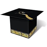 Grad Cap Card Box (black) Party Accessory  (1 count) (1/Pkg)