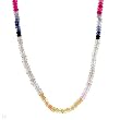 Necklace With 60.70ctw Genuine Sapphires in 18K Yellow Gold. Total item weight 12.5g Length 19.5in