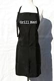 Black Grill Man Embroidered Apron