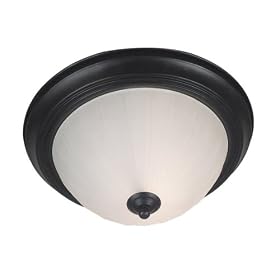 Kenroy Home 80390GBRZ Interlude One-Light Flush mount Light with 9-Inch Frosted Melon... by Kenroy Home