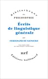 Ecrits de linguistique générale
