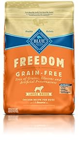 Blue Buffalo Large Breed Freedom Grain Free Chicken Recipe Dry Dog Food, 24-Pound