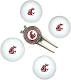 NCAA Washington State 4-Pack Team Golf Ball Gift Set