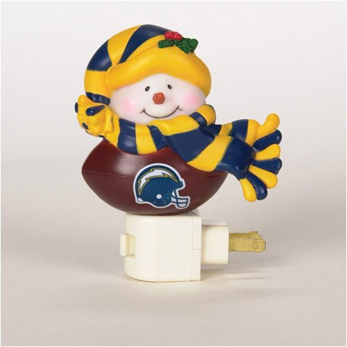 San Diego Chargers NFL Snowman Night Light (5)