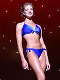 Designer 2pc Royal Blue Classic Bra and Malibu Style Bikini Bottom