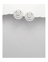 CZ Earrings In 92.5 Sterling Silver