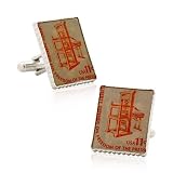 Printing Press Stamp Cufflinks-CLI-PB-PP-SL