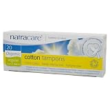 Natracare Organic All Cotton Tampons, Non-Applicator, Regular, 20 Count Boxes (Pack of 12)