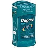 Degree Antiperspirant & Deodorant Invisible Solid, Cool Rush Body Responsive, 2.7-Ounce Sticks in 2-Count Packages (Pack of 6)