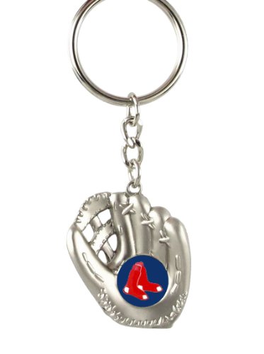 Boston Red Sox - MLB Silver Baseball Glove Keychain