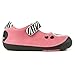 Momo Baby Girls First Walker/Toddler Zebra Hearts Mary Jane Leather Shoes
