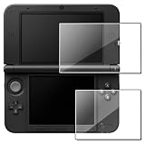 eForCity 2-LCD Kit (Top+Bottom) Reusable Clear Screen Protector Film Guard Compatible with Nintendo 3DS XL