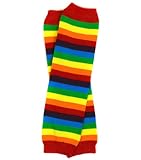 (#18) Rainbow Stripe baby leg warmers for boy or girl by My Little Legs