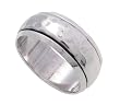 Sterling Silver Hammered Spinner Ring