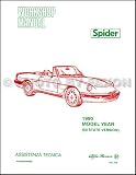 1990 Alfa Romeo Spider Repair Shop Manual Graduate Veloce Quadrifoglio