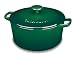Cuisinart Chef's Classic Enameled Cast Iron 5-Quart Round Covered Casserole, Green