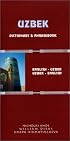 Uzbek-English/English-Uzbek Dictionary and Phrasebook: Romanized (Hippocrene Dictionary & Phrasebooks)