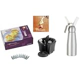 coffret siphon 0.5 l mastrad + 10 cartouche + livre mousse + porte siphon