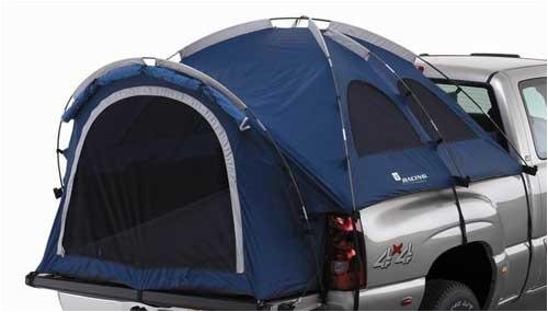 GM 5' Bed Crew Cab Blue Truck Tent with Awning and GM Racing Logo by GMC