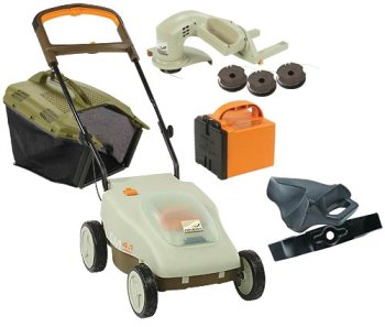 Neuton Battery Electric Lawn Mower with the Premier Accessories Package