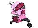 New 3 Wheel Pet Stroller Pink