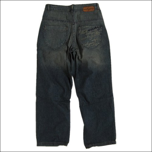 Mahagony Embossed Script Jeans