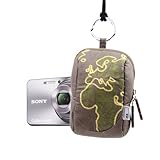 DURAGADGET "Europe" Motif Camera Case With Padded Lining For Sony DSC-HX9V, ....