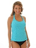 Miraclesuit 2 Piece Tankini Set Women's SwimSuit Top and Black Bottoms Included Slimming Swimwear Talle Size 12