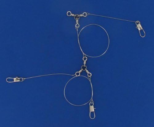 25 Pack Heavy Duty Fishing Wire High Low Rigs 21in