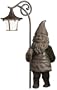 Kichler Lighting 15440AGZ Cotswold Garden Gnome 12-Volt Path and Spread Light, Aged Bronze with Weathered White Glass and Resin Figure