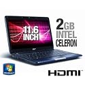 Acer Aspire AS1410-2497 11.6-Inch Blue Laptop - Up to 6 Hours of Battery Life (Windows 7 Home Premium)
