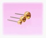 Blomdahl Gold Titanium Earrings - Topaz