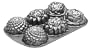 NordicWare 56337 Cast-Aluminum Floral Mini-Cake Pan