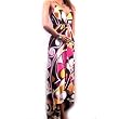 New Sexy Print Dress Scarf Gown Long Maxi Full Satin