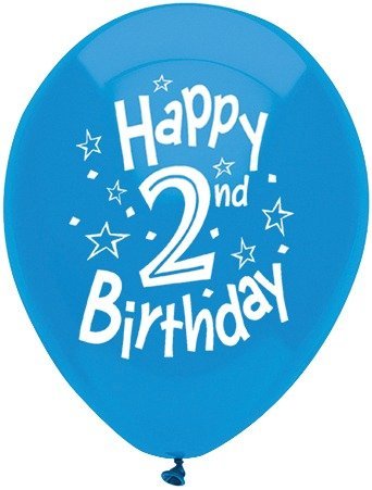 Happy 2nd Birthday Balloons