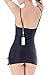 Ruzishun Women's Sexy Lingerie Lace Mini Sleepwear Underwear(Black,M)