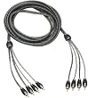 Kicker 05KI43 4-Channel 3-Meter K-Series Signal Cable